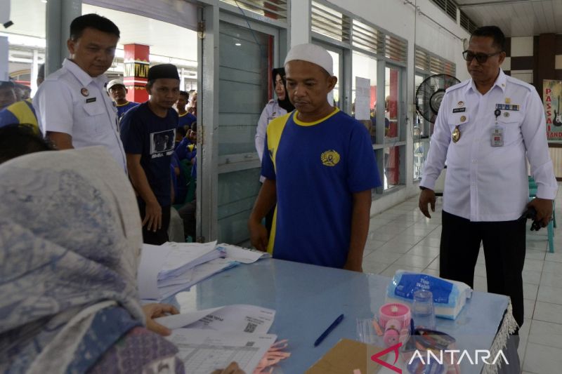 Pemungutan suara di Lapas Kelas IA Rajabasa Lampung