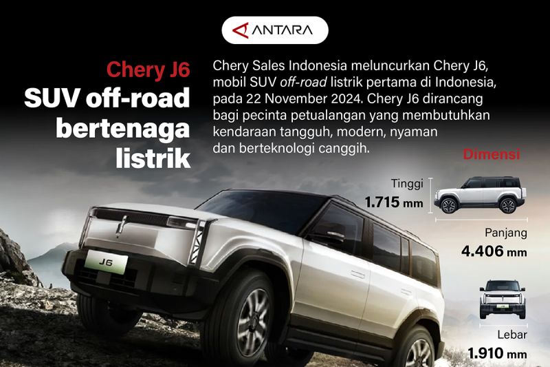 Chery J6 SUV off-road bertenaga listrik