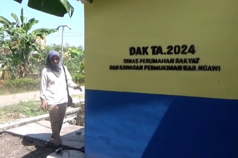 Pemkab Ngawi bangun 1.163 unit sanitasi di 27 desa sepanjang 2024