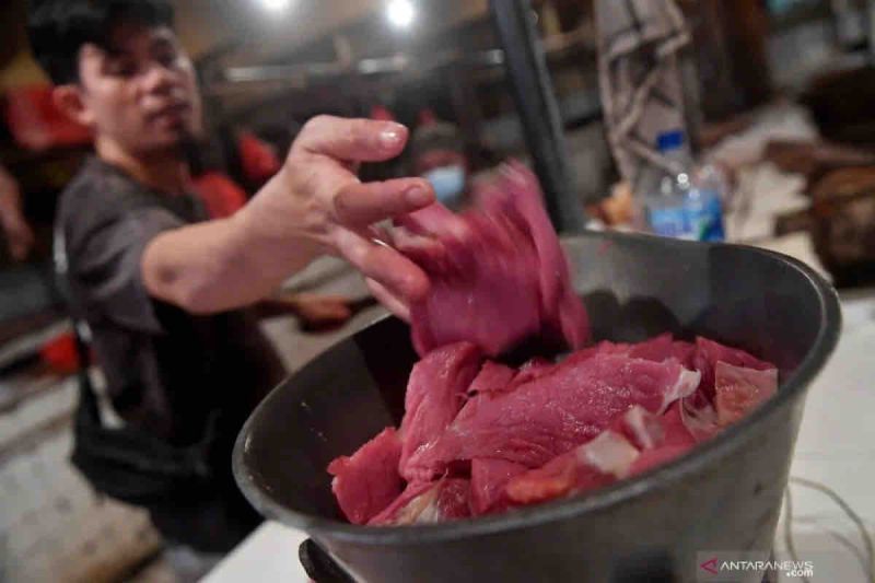 Harga pangan di Rabu, daging sapi turun Rp3.060 menjadi 131.700 per kg