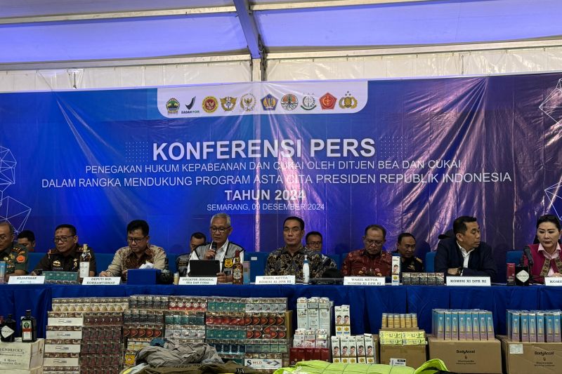 Dukung Program Asta Cita, Kanwil Bea Cukai Jawa Tengah dan D.I. Yogyakarta Amankan Rp308,45 Miliar Barang Ilegal dan Cegah Kerugian Negara Rp117,72 Miliar Selama Tahun 2024