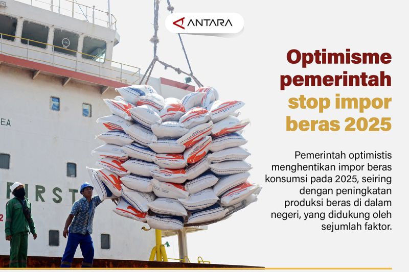 Indonesia stop impor beras pada 2025