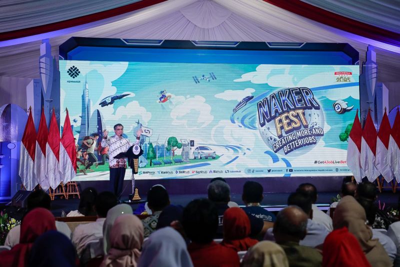 Sediakan 34 Ribu Loker, Menaker Buka Naker Fest Jakarta