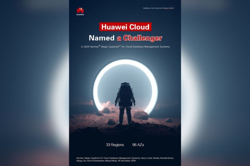 Huawei Cloud Dinobatkan sebagai 