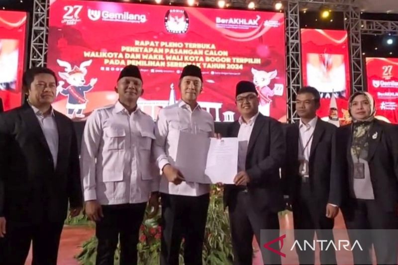 KPU tetapkan Dedie-Jenal sebagai wali kota-wakil wali kota terpilih