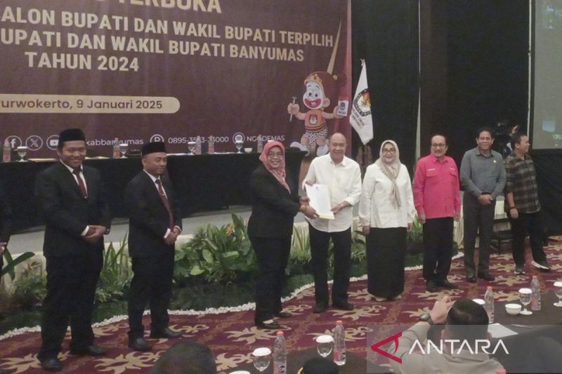 KPU Banyumas tetapkan pasangan calon bupati-wakil bupati terpilih