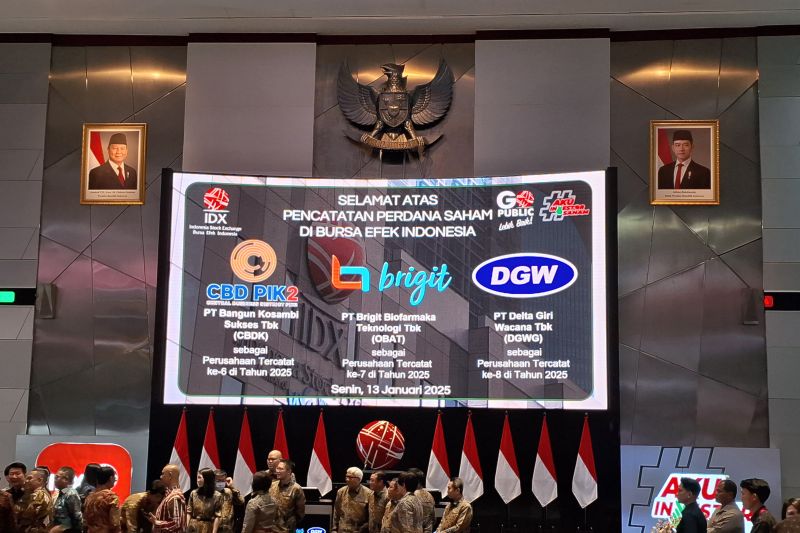 BEI resmi antarkan IPO tiga perusahaan baru