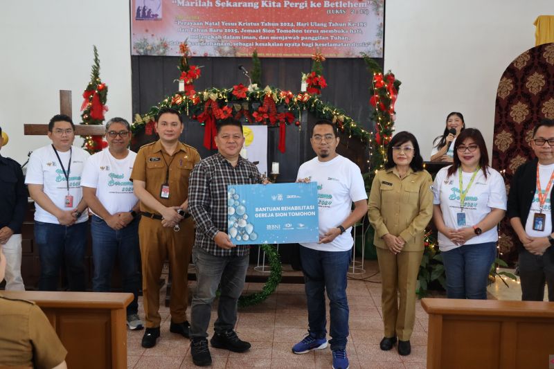 CSR Natal BUMN:  BNI lestarikan cagar budaya di Tomohon 