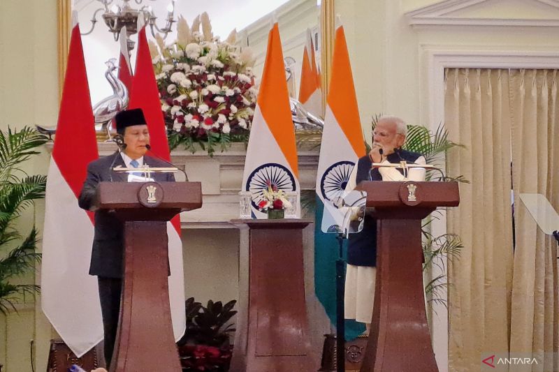 Prabowo: Indonesia buka babak baru tingkatkan kerja sama dengan India 