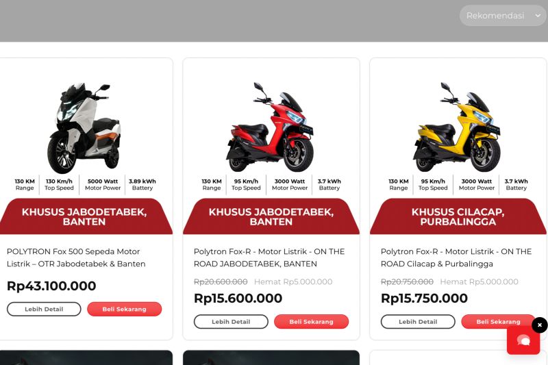 Rayakan Imlek, Polytron beri diskon Rp5 juta khusus motor listrik 