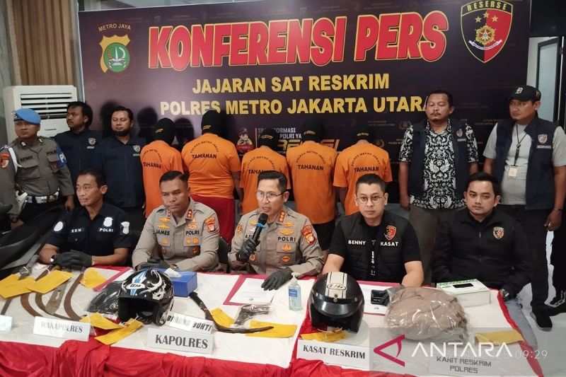 Polisi tangkap lima pelaku begal yang lukai korbannya di Jakarta Utara