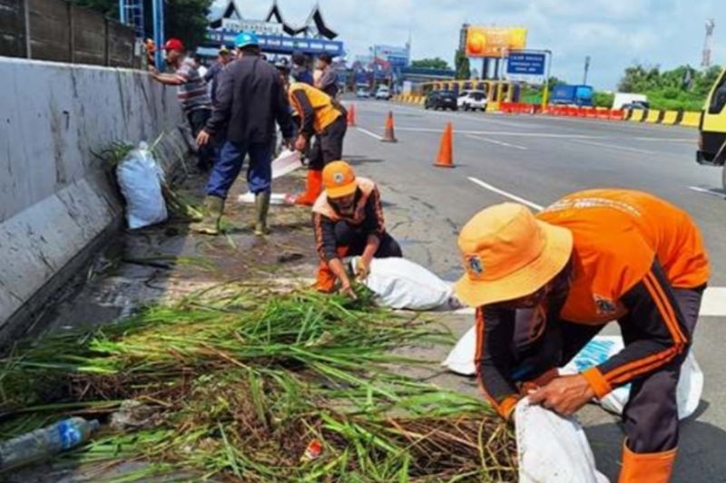 100 personel gabungan bersihkan area bekas banjir di Kalideres