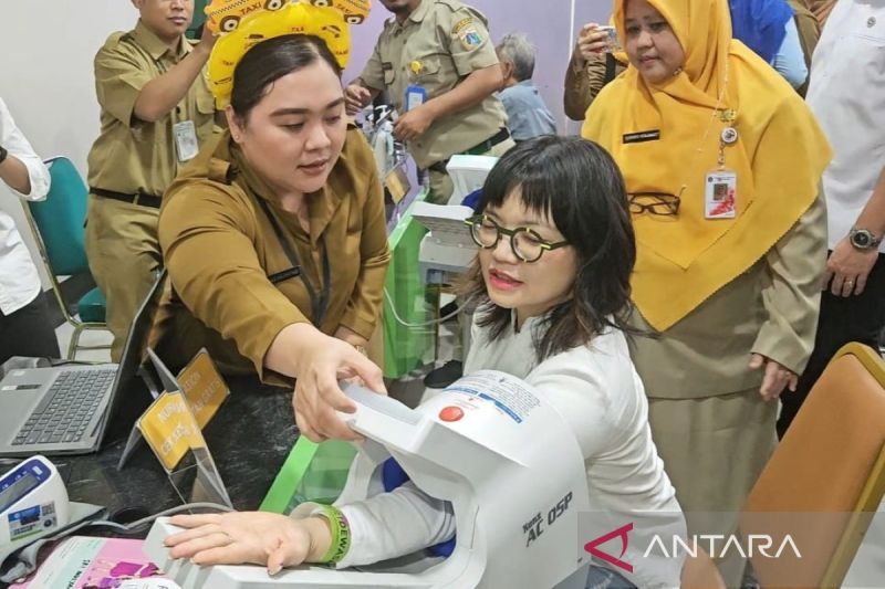 Ada antrian khusus untuk warga Jakarta yang ingin Cek Kesehatan Gratis