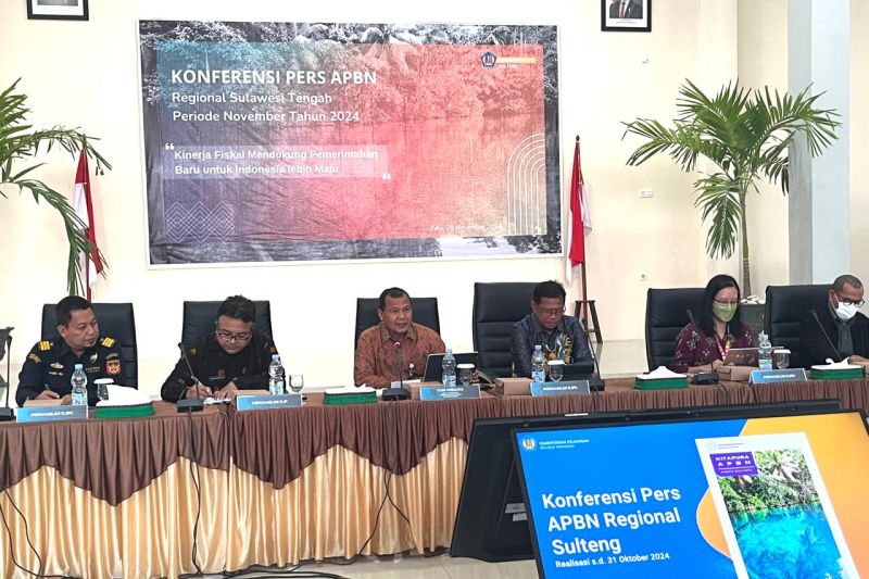 DJPb Sulteng: Realisasi pendapatan negara mencapai Rp13,96 triliun 