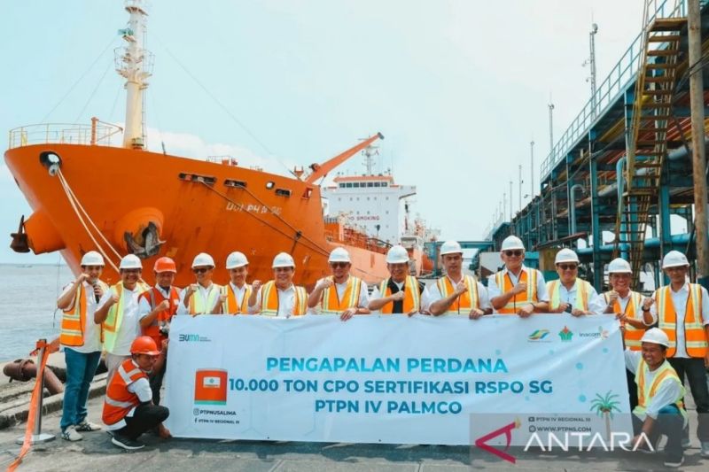 PTPN IV Palmco perdana kapalkan 10 ribu ton CPO harga premium