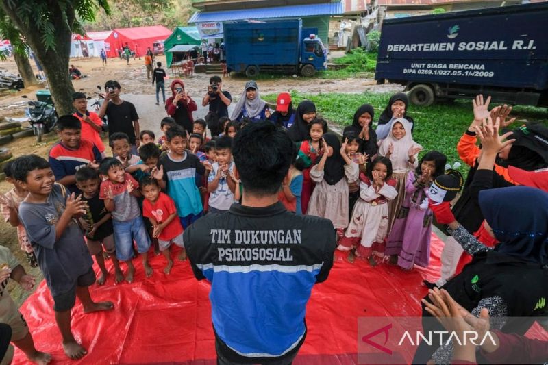 Kemensos beri layanan trauma healing anak korban kebakaran di Kendari