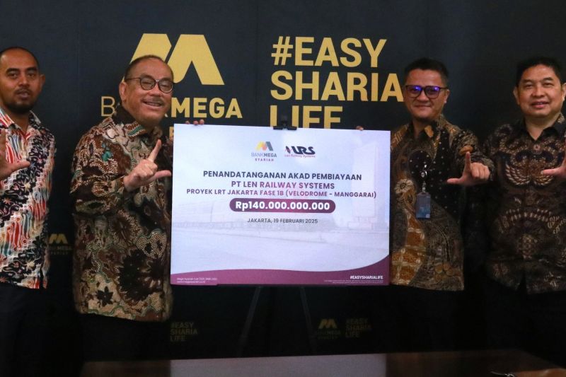 Bank Mega Syariah salurkan pembiayaan untuk proyek LRT Jakarta