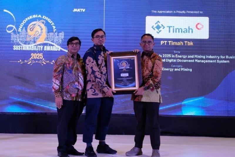 PT Timah raih Indonesia Digital Sustainability Awards 2025