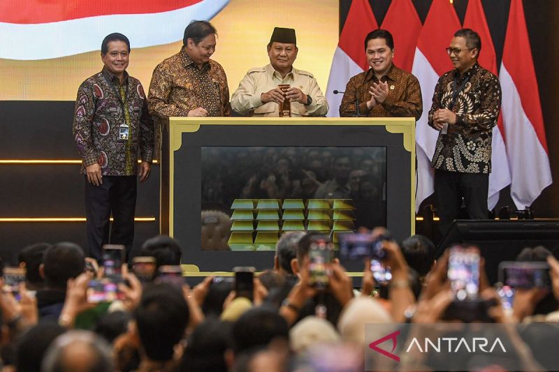 Prabowo apresiasi jasa Jokowi sebagai pemrakarsa Bank Emas