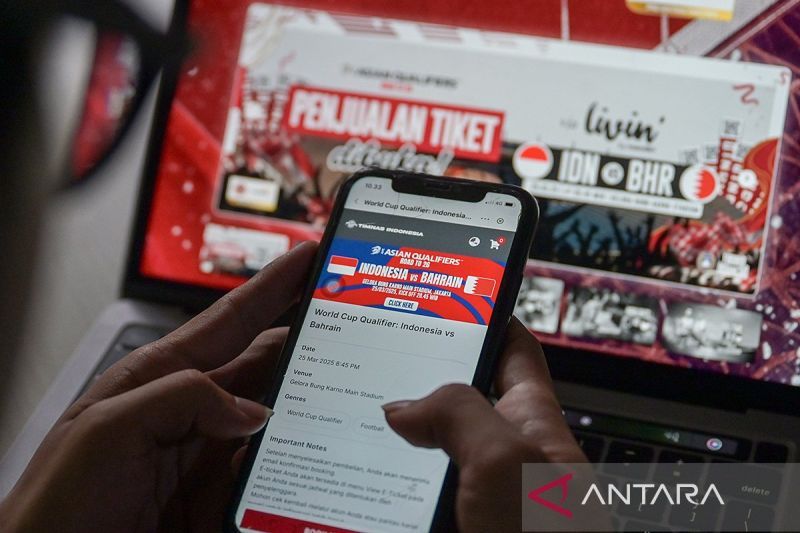 TIKET PERTANDINGAN INDONESIA MENJAMU BAHRAIN TERJUAL HABIS PENJUALAN TIKET SEPAK BOLA INDONESIA VS BAHRAIN 040325 FZN 4