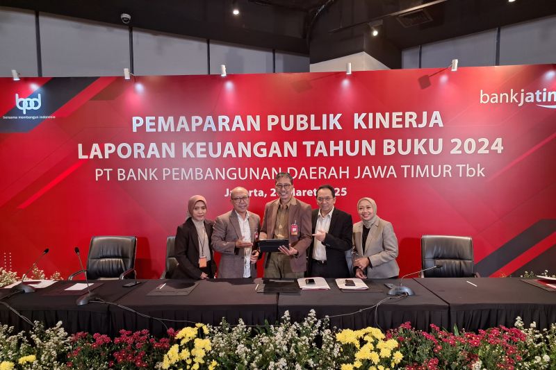 Bank Jatim cetak laba bersih Rp1,28 triliun di 2024