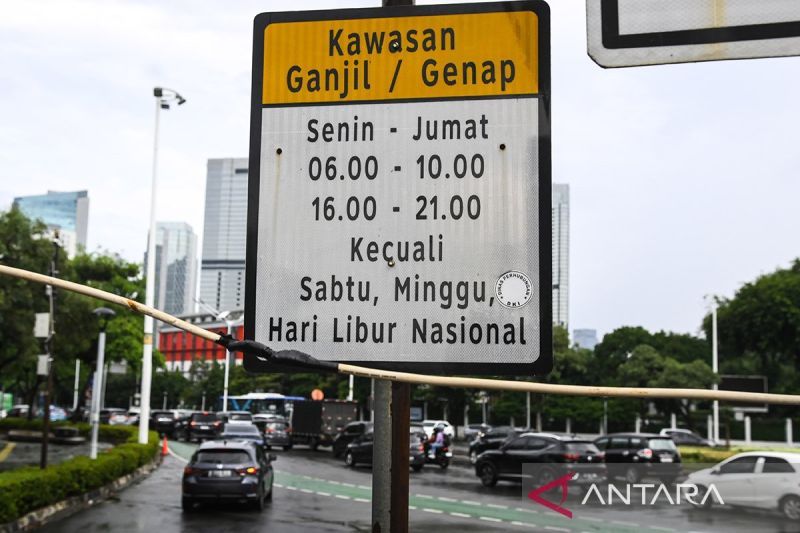 Ganjil genap pekan depan hanya tiga hari