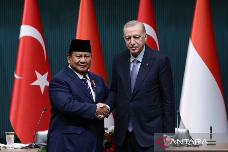 Prabowo-Erdogan bahas strategi tingkatkan volume dagang RI-Turki