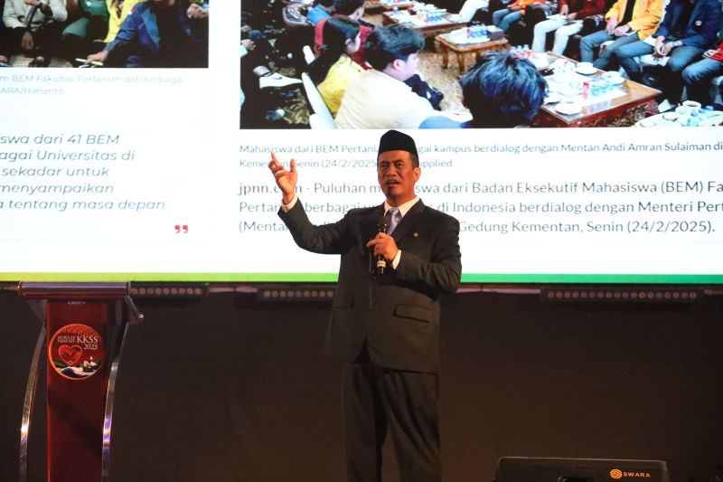 Gubernur Sulsel selamati Mentan sebagai Ketua Umum KKSS