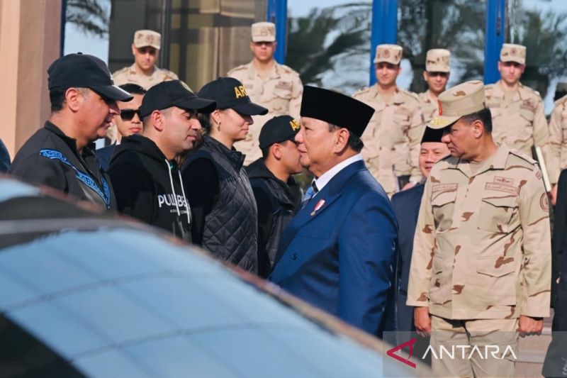 Presiden Sisi perlihatkan Akademi Militer Mesir ke Presiden Prabowo