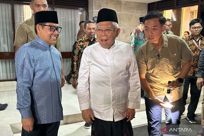Ma’ruf Amin nilai menteri ke rumah Jokowi sebagai bagian silaturahmi