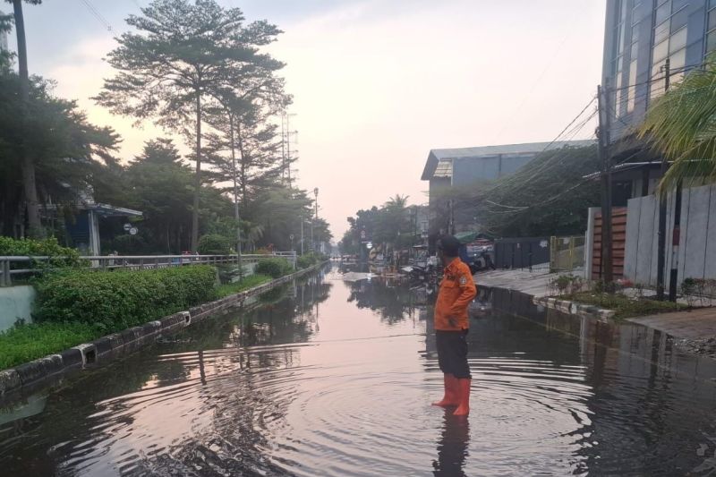 Selasa siang, banjir rob di permukiman warga Jakarta Utara telah surut