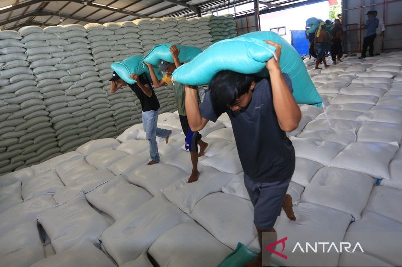 BPS mencatat harga beras premium turun jadi Rp13.047 pada April 2025