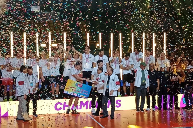 Bhayangkara Presisi mempertahankan juara Proliga usai tundukkan LavAni