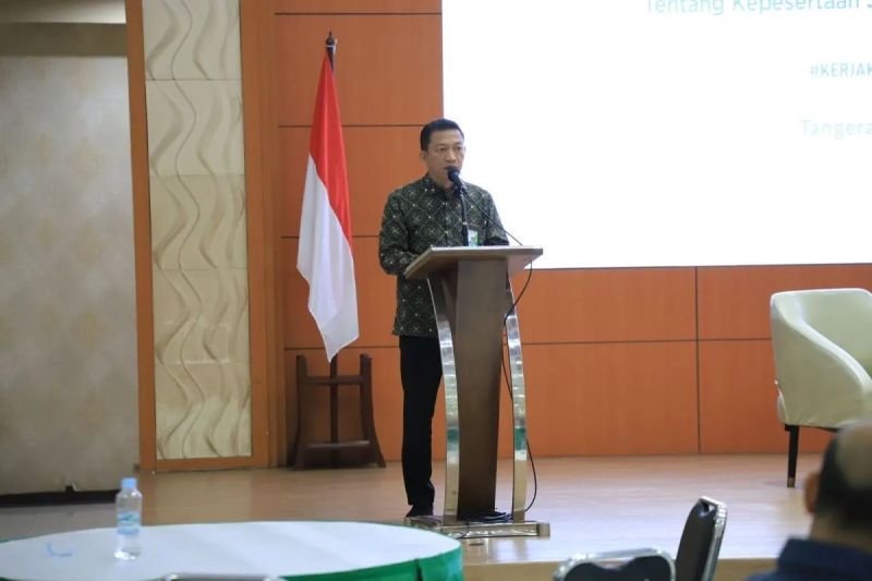 BPJAMSOSTEK Cikokol sosialisasikan klaim JHT saldo Rp15 juta via aplikasi