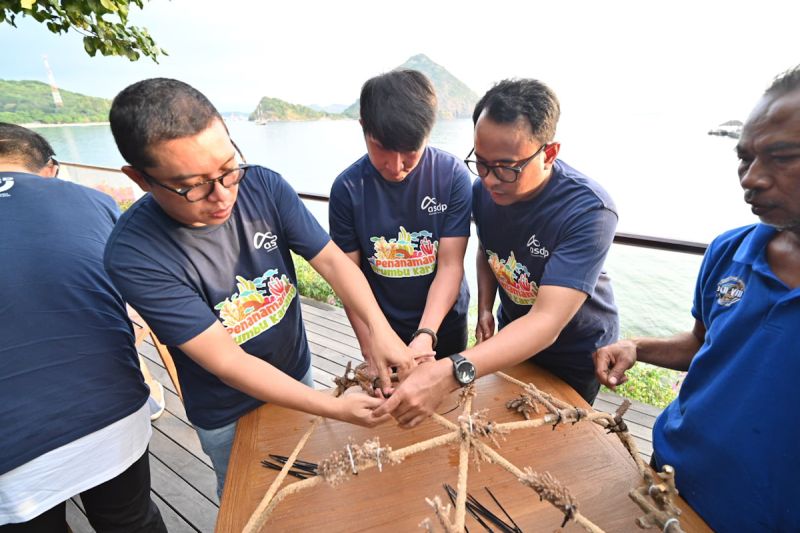 asdp-tanam-media-terumbu-larang-di-perairan-labuan-bajo
