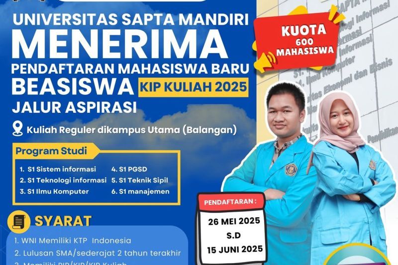 UNIVSM Balangan buka pendaftaran beasiswa KIP via jalur aspirasi pada 2025