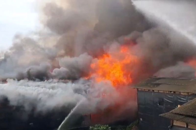 Kebakaran landa bangunan di lahan seluas tiga hektare di Kapuk Muara