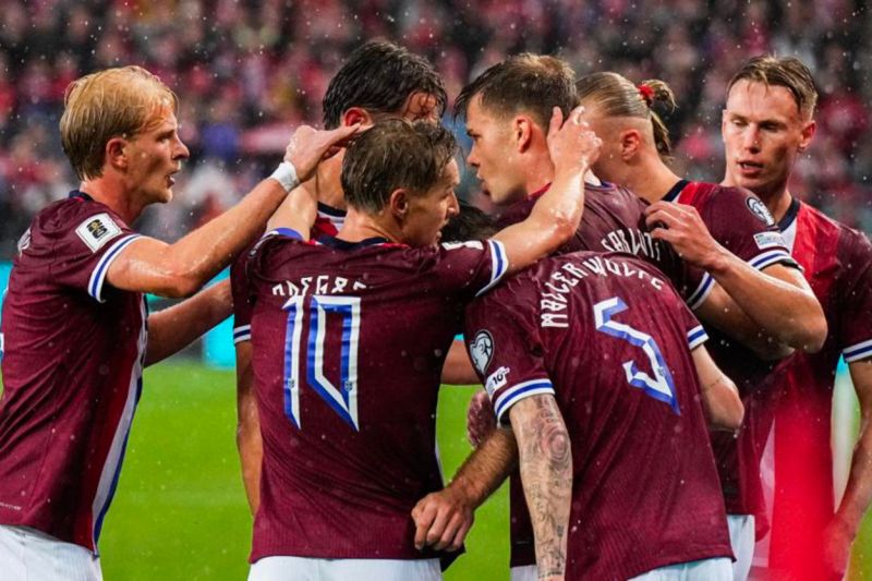 Timnas Norwegia gasak Italia tiga gol tanpa balas