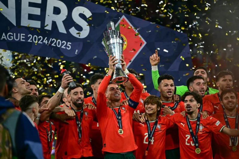 Tekuk Spanyol lewat adu penalti, Portugal juara UEFA Nations League