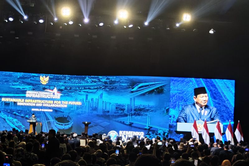 DIsambut AHY, Presiden hadiri penutupan konferensi infrastruktur ICI