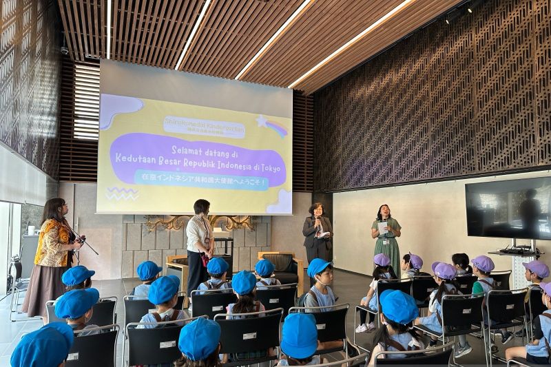 KBRI Tokyo kenalkan ragam budaya Indonesia ke siswa TK Jepang