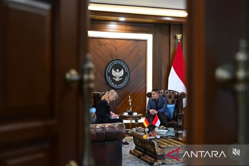 Seskab Teddy dan Dubes Ina Lepel diskusi hubungan Indonesia-Jerman
