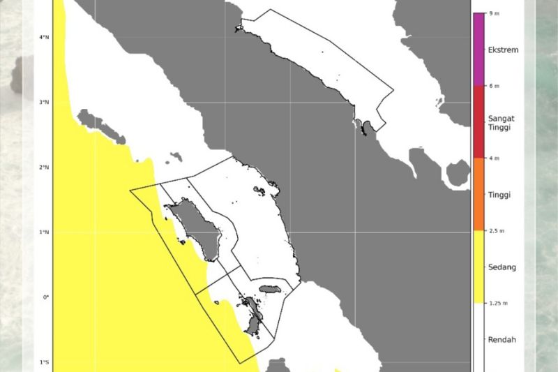 BMKG: Waspada gelombang 2,5 meter di perairan Sumut hingga 17 Juni