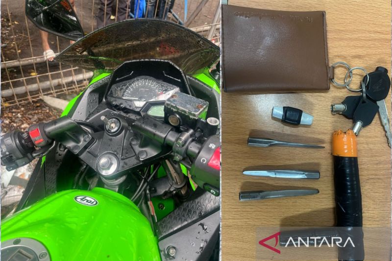 Bobol sepeda motor di siang bolong, pencuri di Jakpus terpergok warga