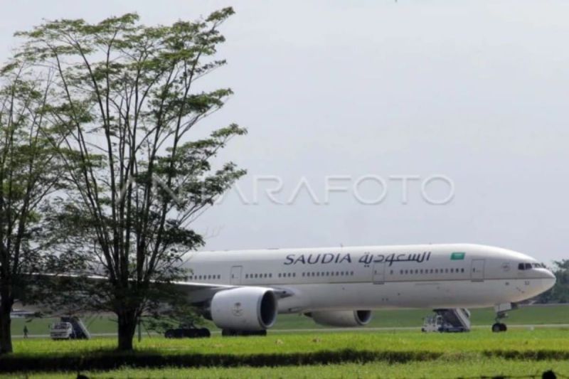 Polda Sumut lakukan pemeriksaan pesawat Saudia Airlines