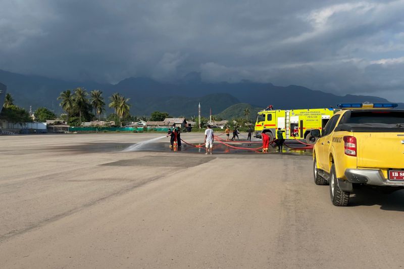 kemenhub-mitigasi-maksimal-dampak-erupsi-lewotobi-ke-bandara-terdampak