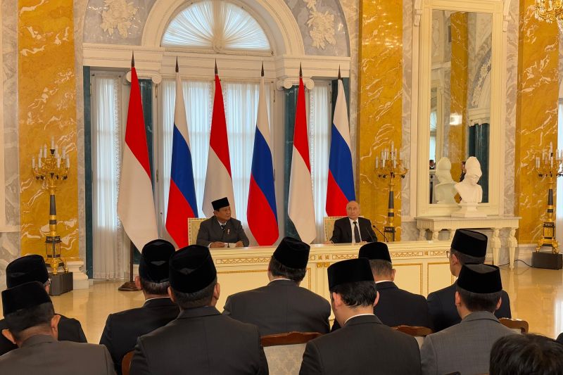 Prabowo berterima kasih ke Putin atas dukungan RI masuk BRICS