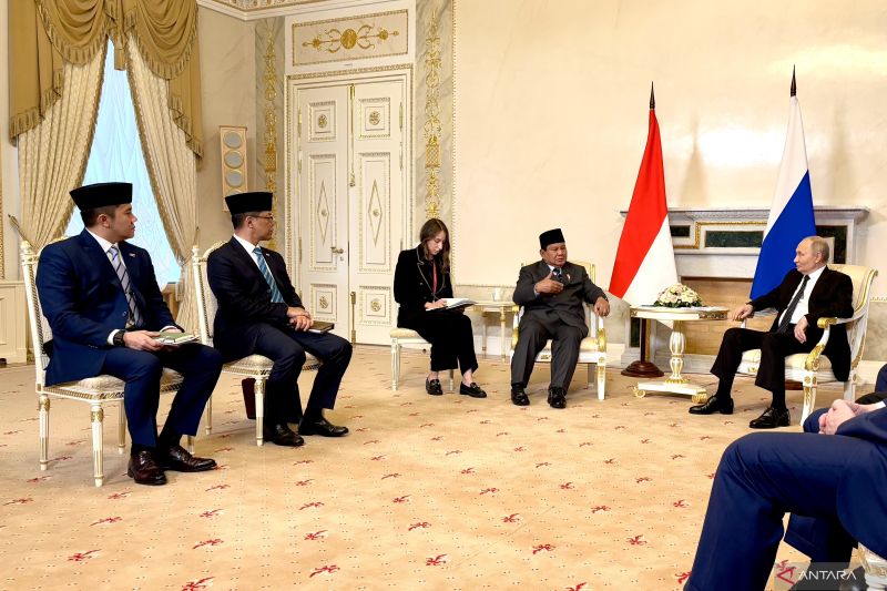 Prabowo dan Putin akui RI-Rusia makin kuat di tengah gejolak global