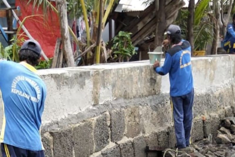 HUT Jakarta, tanggul lingkar Pulau Harapan diperbaiki