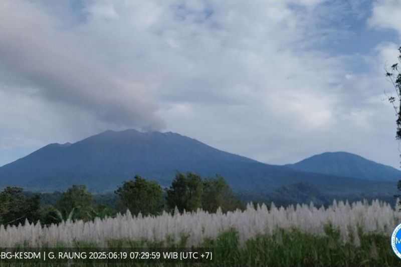 Badan Geologi sebut status aktivitas Gunung Raung masih tetap waspada